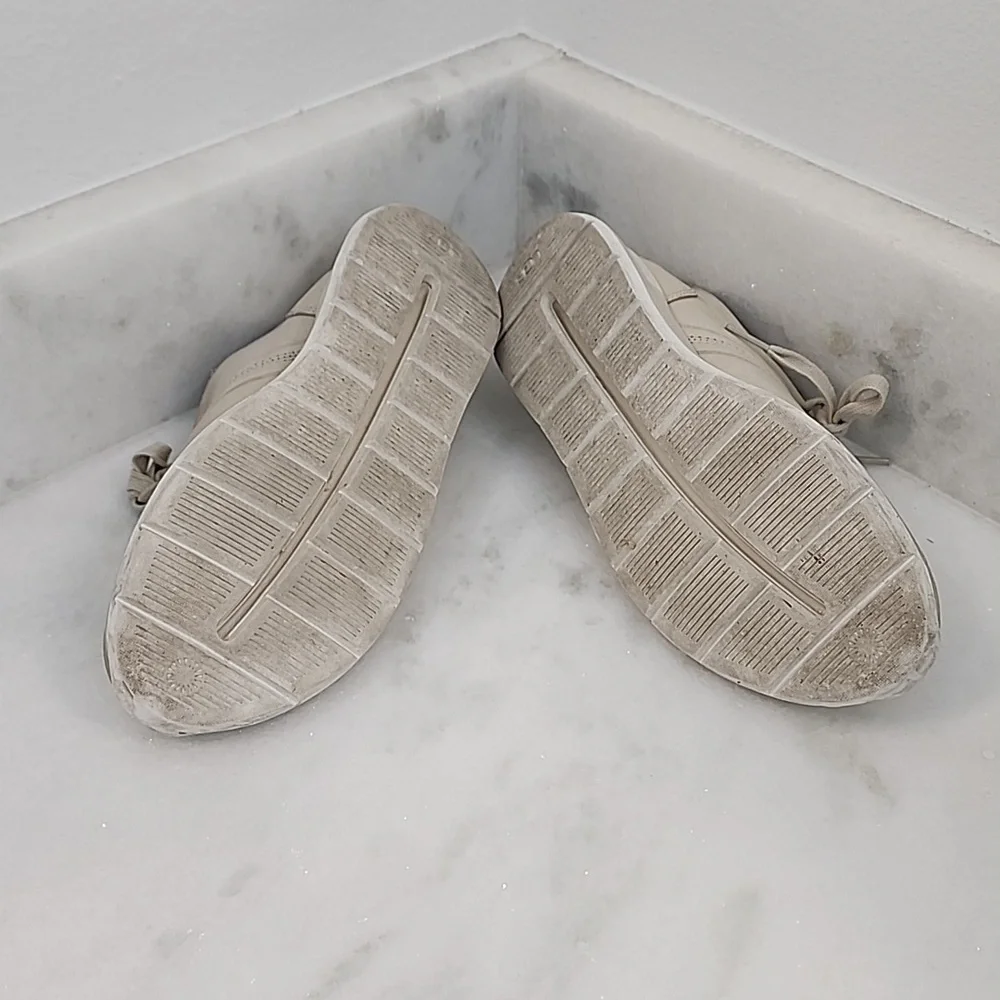 Ugg Womens Sneakers Adaleen Light Grey Cream Size 7
